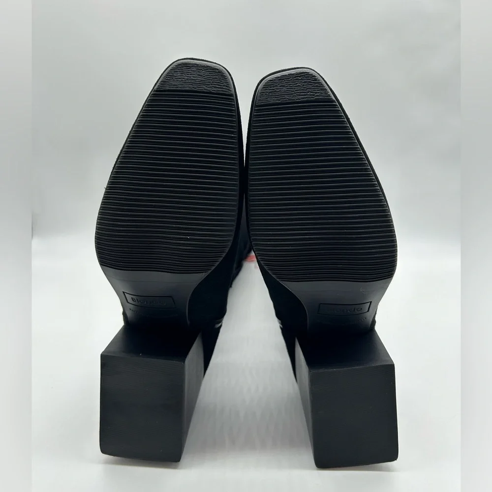 Blondo Twyla Black Waterproof Knee Boots 8.5M Chunky Heel Weatherproof NWB - Picture 10 of 14